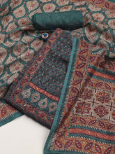 Yoke Embroidery Chanderi Unstitched Suit Piece With Dupatta